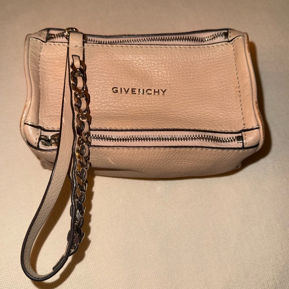 Givenchy Pandora Blush Leather Wristlet with Chain - Picture 4 of 9